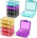 Carina piccola scatola di viaggio, Urekt 10 pz Mini organizzatore di pillole tascabili Daily Single Pill Containers Portatile di medicina per il Purse Integratori di olio di pesce di vitamina