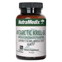 NutraMedix Antarctic Krill Oil 500mg - Fish Oil Supplement - Omega-3s (EPA & DHA) + Astaxanthin - Red Krill Supplemento per Joint, Immune, Heart, Liver & Brain Health Support (60 Softgels)