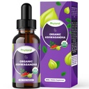 Phytoral Organic Ashwagandha Gocce liquide per adulti - Potent Liquid Ashwagandha Root Extract for Energy and Mood Support - Tincture Vegan Non-GMO Gluten & Alcohol-Free (120 Servings)