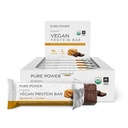 Dr. Mercola Pure Power Peanut Butter Protein Bars, 12 Serve, non OGM, Soy Free, Gluten Free, Vegan Protein Bars