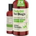 Deley Naturals Pesce Olio Islandese 2X Omega - Dog Itching Skin Relief con Omega 3 6 9 per Allergies, Cappotto e Cuore - Omega 3 Fish Oil per Cani Pelle Irritazione - 4oz Omega olio per cani Made in USA