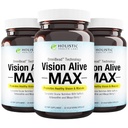 Live Max con 8 ingredienti naturali Lutemax® 2020, Bilberrimi, Mirtilli, c3g dal ribes nero, Bacca Maqui, Zafferano e Astaxantina (30 conte (Pack of 3))