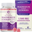 Magnesio Citrato Gummies | Forza Extra per Calma, Relax & Digestione | Gummie di Magnesio ad alto assorbimento per adulti | Vegan, Non-GMO | Raspberry Flavor Magummy | 60 Ct, 1 mese di fornitura