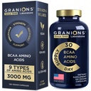 Integratore di aminoacidi essenziali per gli uomini e le donne - Tutti i 9 BCAA Supplementi Formula - Leucina Aminoacido, Lysine, Tryptophan, Advanced Amino Complex - 120 capsule vegane