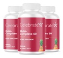 Celebrare Vitamine Multi-Complete Chewables, 60mg Iron – Multivitamin Bariatrico giornaliero per Manica Gastrectomy & Gastric Bypass Surgery Pazienti – Vitamine essenziali & Minerali - Tropicali (180 compresse)