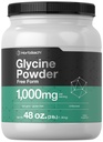 Horbäach Glycine Powder 3 lbs | Supplemento forma gratuita | Polvere non aromatizzata | Vegetariano, Non OGM, Gluten Free