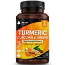 Tavole di curcuma con pepe nero e zenzero - Curcumina - 180 Tavole di pepe nero e curcuma (3 mesi) Integratori di curcuma attivo ad alta resistenza Non capsule, di nuovo foglia