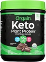 Orgain Organic Keto Vegan Protein Powder, Cioccolato - 10g Proteine Basate sulle piante, 0g Zucchero*, Olio di cocco, Senza glutine, Senza latticini, Lattosio o Soia Ingredienti, Per Smoothies & Shakes, 0.97lb