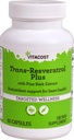 Vitacost Trans-Resveratrolo Plus -- 60 capsule vegetariane