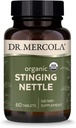 Dr. Mercola Organic Sting Nettle Integratore alimentare, 60 Serve (60 compresse), non OGM, Gluten Free, Soy Free, USDA Organic