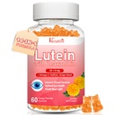 Lutein e Zeaxanthin integratori Gummies, Advanced Eye Vitamin Supplement con Bilberry, Zafferano, Seme di Uva, Omega 3 per la salute maculare, Occhio secco, Funzione visiva - Arancione Flavor, 60 Conte