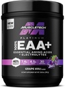 MuscleTech Platinum Essential Aminoacidi Integratore con Elettroliti, Uva - Polvere pre-allenamento per energia, Muscle Growth & Strength Builder - EAA Complex per uomini e donne - 30 Serve