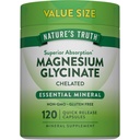La Verità della Natura Magnesio Glycinate 200mg | 120 capsule | Magnesio Chelato ad alto assorbimento | Non OGM & Gluten Integratore Minerale Libero