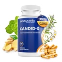 BioMatrix Candid-X Gut Cleanse with Berberine, Oregano, Sodio Caprylate, Camomilla, Ginger, PAU D'arco, Integratore Digestivo per Uomini e Donne | 90 Capsule