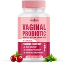 NUOVO AGE Probiotici Vaginali per le donne con prebiotici, estratto di mirtillo, e una miscela di Lactobacillus Probiotic, Supporta bilancia di pH sano, controllo dell'odore, flora vaginale - 60 capsule