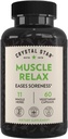 Crystal Star Muscle Relax (60 capsule) – Rilievo di erbe dai muscoli del dolore, Cramps & Spasms – Radice Valeriana, Giamaica Dogwood & Cramp Bark - Non-GMO