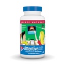 Fonte Naturals Attentive Child - Nutrienti cognitivi sani per i bambini attivi - Migliorata messa a fuoco e attenzione con DMAE, Magnesio, Zinc & Grape Seed Extract - 60 Wafers masticabili.