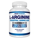 Arazo Nutrition Premium L Arginina - 1340mg Nitric Oxide Booster con L-Citrullina e Aminoacidi essenziali per guadagno muscolare ed energia - Potente NO Booster per allenare più lunga e più dura – 60 capsule