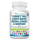 15-in-1 Funghi per cani Turchia Tail 600mg Lion Mane 600mg Reishi 600mg Shiitake 500mg Cordyceps 300mg Chaga 300mg Maitake 200mg Meshima Blazei Poria Enoki Portobello 90 compresse