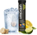 UNBROKEN 9EAA/BCAA Recovery Tablets (60% GRATIS-FORM/40% Di- & Tri-Peptides), Aminoacidi Supplemento per il recupero più veloce e meno sonnolenza muscolare, Post & Pre-allenamento per uomini e donne, 10 Ser., Lime di limone