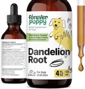 Forever Puppy Dandelion Gocce di radice per cani - Supplemento di salute del fegato liquido per cani grandi, medi e piccoli - Gocce di disintossicazione del fegato w / estratto di radice del dente di leone - 4 oz
