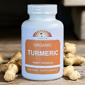 Polvere e peperoni organici 60 capsule 500mg ciascuno (Tumerico - Curcuma Longa)