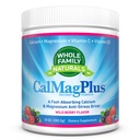 Calcium Magnesium Powder Supplement - CalMag Plus con vitamina C & D3 - Gluten Free, Non OGM, Wild Berry Flavor - Natural Calm & Stress Relief Cal Mag Drink - Natural Calm Calcium & Magnesium Powder