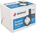 4" x 4" Spugni chirurgici, 8-Ply, Non-Woven Absorbent Gauze Sponges for Wound Care, Kit di pronto soccorso e strutture mediche, 200 Conte (Pack of 1)