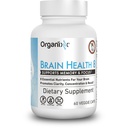 Integratore di salute potente del cervello del cervello del cervello di organixx Ageless per supportare la funzione del cervello, la chiarezza, messa a fuoco, cellule del cervello di re-energize, aiuta a promuovere un umore equilibrato, senza glutine, non OGM, 60 capsule vegetariane