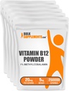 BulkSupplements.com Vitamina B12 Methylcobalamin Powder - 1% B12 Methylcobalamin, Essential B Vitamin - B12 Supplement, Gluten Free, 20mg per Serving, 5kg (11 lbs) (Pack of 1)