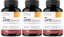 Sandhu's Zinc Quercetin 120 capsule vegetariane (Pack of 3) | Integratori di zinco per il supporto immunitario antiossidante per gli uomini e le donne | Gluten, Soia, Latticini Free