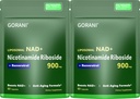 Gorani NAD+ Supplemento 900MG – Nicotinamide Riboside, Liposomal Resveratrol & Quercetin – Supporta energia cellulare & Antiossidante Salute – 80 capsule