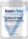 Ricerca Verificata Creatina Monoidrato - Supporta la crescita ottimale del muscolo, Migliorare le prestazioni - 5000mg Creatina Monoidrato - BioPerine - 60 Serve - Unflavored - Vegan