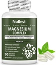 Magnesio Glycinate Chelate Complex con Albion Magnesium Bisglycinate Chelate, Vitamina B6 & BioPerine per Bone, Muscolo, Sonno Naturale, Funzione Nerve, Brain Booster | 1 Mese di Alimentazione