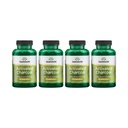 Swanson attivato Carbone - Integratore Naturale Sostenente Assorbimento Sano - Aiuta w/Bloating & Mantenere Regolarità Bowel - (120 Capsule, 520mg per Serving) 4 Pack