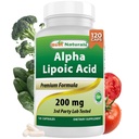 Migliori naturali alfa acido lipoico 200 Mg 120 capsule