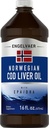 Piping Rock Cod Liver Oil Liquid | 16 fl oz | con EPA DHA | Engelvaer Norwegian | Non-GMO, Gluten Free Supplement