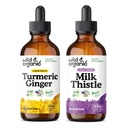 Tintura di zenzero selvatico e biologico 4 fl oz & Latte Tintura 4 fl oz