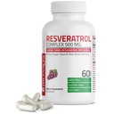 Bronson Resveratrolo 500 Complesso Standardizzato Trans-Resveratrolo + Estratto di Uva Seed & Vino Rosso, 60 capsule