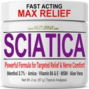 Crema Sciatica Nerve - Crema Comfort per Piedi, Mani, Gambe, Toes, Indietro - Naturale Ultra Forza Arnica, MSM, Mentolo, Soothing Comfort, 2 Oz