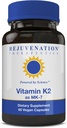 Terapia di ringiovanimento Vitamina K2 MK-7 | Fornitura di 60 giorni, Alta potenza (300mcg) | Facile da ingoiare capsule vegetariane
