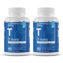 Elementi essenziali T-Hero - Supporto di testosterone giornaliero per gli uomini - Promuove Vitality & Drive - con Ashwagandha, Shilajit, Boron, DIM - 60 Conte - 30 Serve (2-Pack)