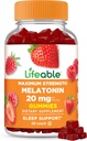 Melatonina 20mg Gummies | Great Tasting Sleep Supplement per gli adulti | Maggio Aiuto Caduta e Soggiornare Asleep | Gummie per il sonno vegetariano per adulti, uomini, donne | 60 Melatonin Gummies 20mg