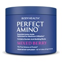 BodyHealth PerfectAmino Powder - BCAA e EAA Polvere per pre e post allenamento - Aminoacido Energy Drink per gli uomini e le donne per sostenere muscolare magra e recupero - Bacche miste - 30 Serve