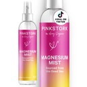 Mist di spruzzo di cicogna rosa - per la calma, lo stress e il sonno, il supporto di mal di mare, la gravidanza deve avere, 200 mg per 6 spruzzi, puro spray corpo del cloruro di magnesio, 4 once, non profumato