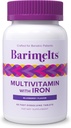 BariMelts Bariatric Multivitamin con Ferro - 1 Mese di Alimentazione (60 Tavole Fast-Dissolving) - Senza Zucchero - Post-Op Vitamine Bariatriche - Natural Blueberry Flavor