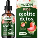 Zeolite Detox per bambini Gocce Liquide - Gentle Daily Cleanse & Speech Support con B12 etilato & Vitamina D - Bambini Clinoptilolite Zeolite Gocce Detox Cleanse Supplement 2oz
