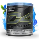 Cellucor C4 Ultimate Pre Workout Powder - Supplemento di energia pre-allenamento senza zucchero per gli uomini e le donne - 300mg Caffeina + TeaCrine + Dynamine + Creatina - ICY Blue Razz, 20 Serve