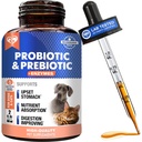 Probiotici e prebiotici con enzimi per cani e gatti - Digestivo Gut Flora Salute Pet Integratori Alimentari - Costipazione & Diarrea e Gas Home Remedy - Upset Stomach Relief - Made in USA
