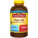 Natura fatta Fish Oil Omega 3 Integratori, 1000mg Softgels, Omega 3 Fish Oil per il sostegno sano del cuore, 320 Softgels, 160 Day Supply